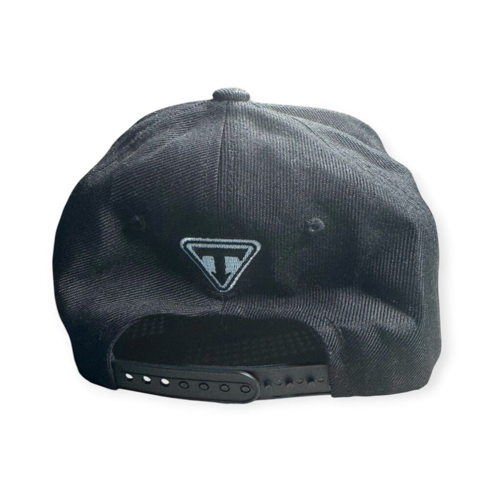 Bad Boy Good Girl Flat Bill Snapback Hat Black Adjustable Y2K Cap - Picture 2 of 5